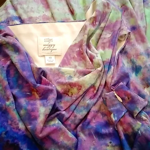 Suzi Chin for Maggy boutique  Dress sz 10 - Picture 4 of 4